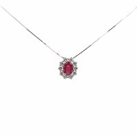 Halskette Recarlo Dame in Gold Rubino 0.95 Ct XD 775/BR2 - XD 775/BR2